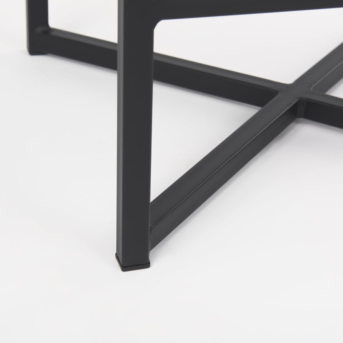 Frodo Upholstered Seat Bar Counter Stool Gray Fabric | Black Iron | Counter - bar-stools