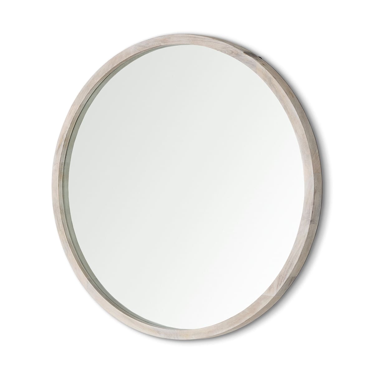Gambit Wall Mirror White Wash Wood | 46 Round - wall-mirrors-grouped