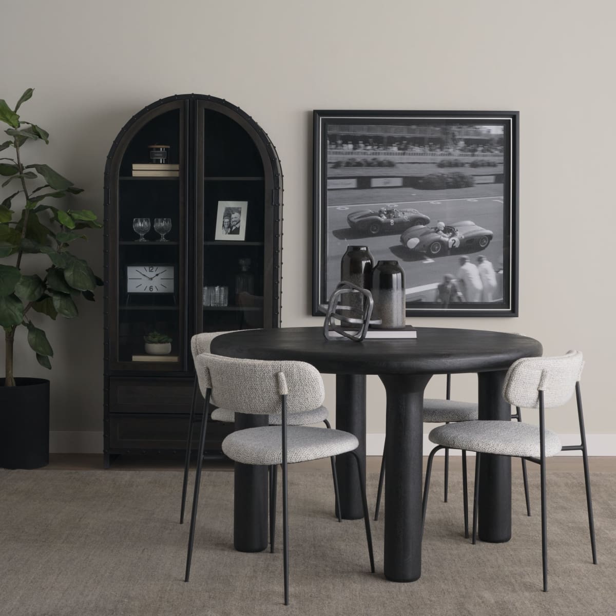 Gehry Cabinet Black Metal - cabinets