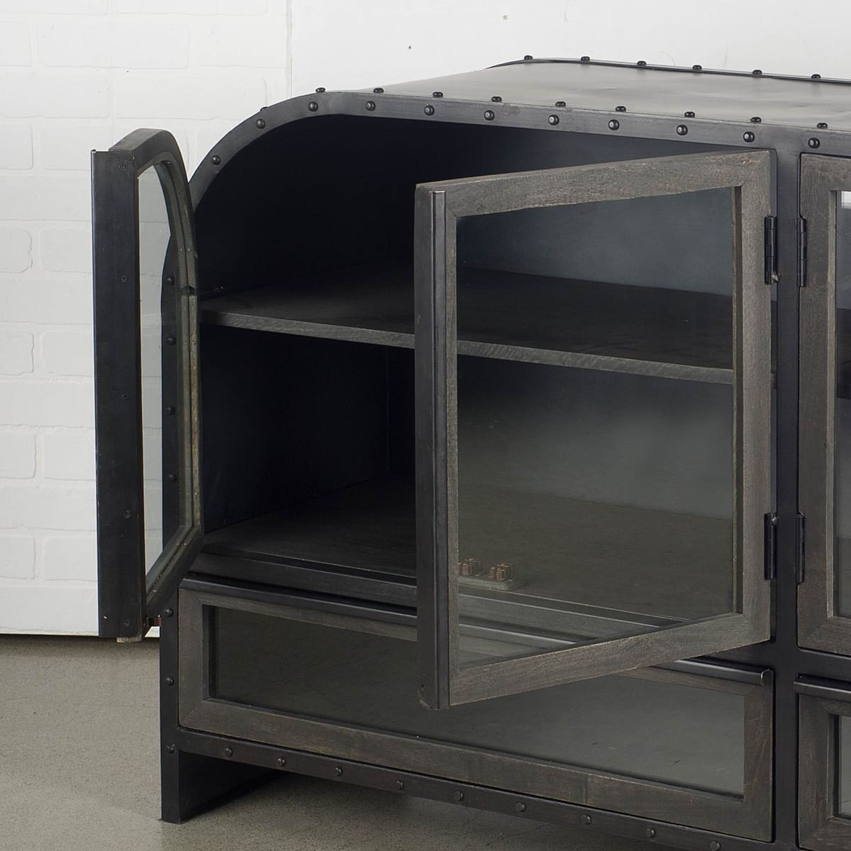Gehry Sideboard Black Metal - sideboards-and-buffets