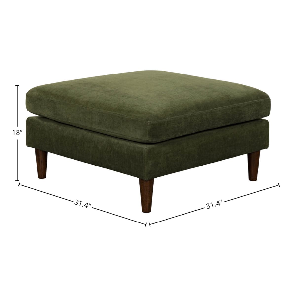 Gemma Ottoman - Olive - lh-import-ottoman