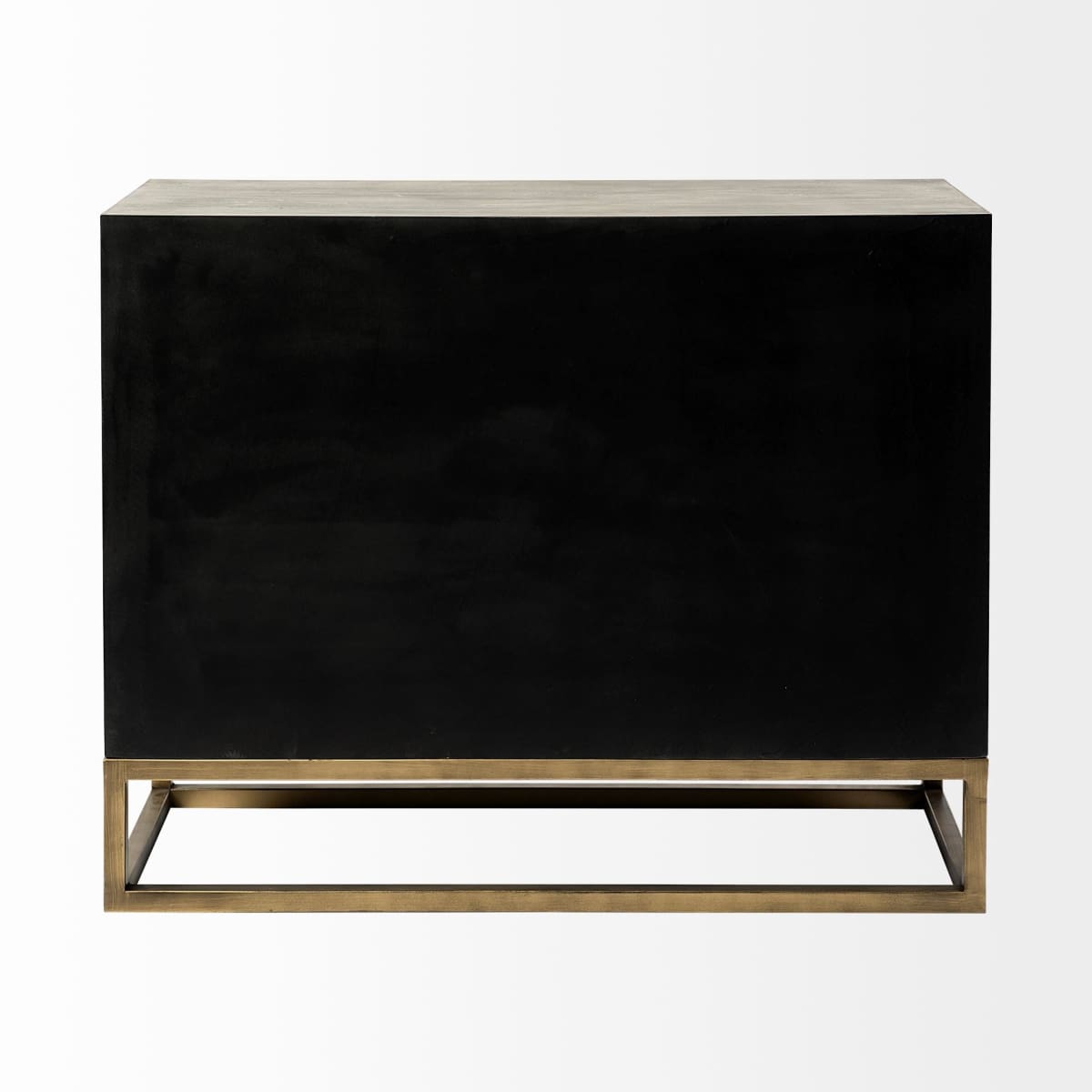 Genevieve Accent Cabinet Gray Wood | Gold Metal - acc-chest-cabinets