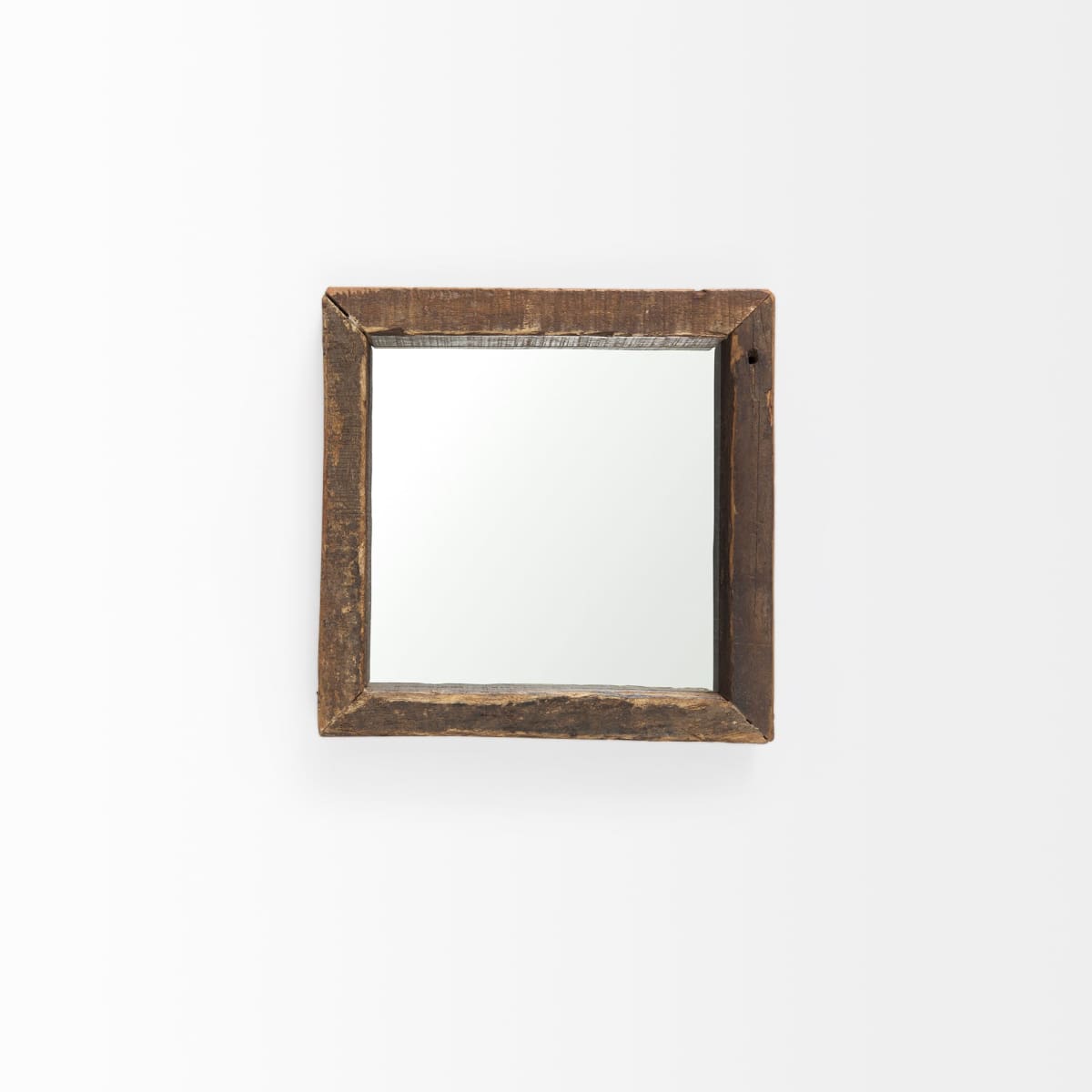 Gervaise Wall Mirror Brown Wood | 12L x 2W x 12H - wall-mirrors-grouped
