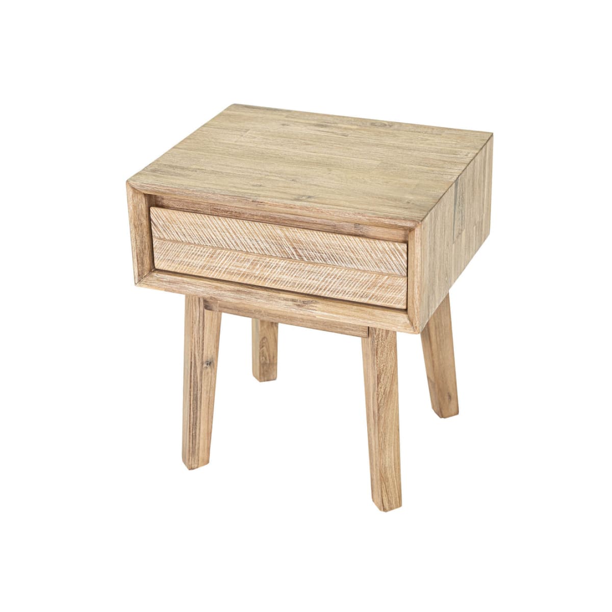 Gia 1 Drawer Nightstand - Light Driftwood - lh-import-nightstands