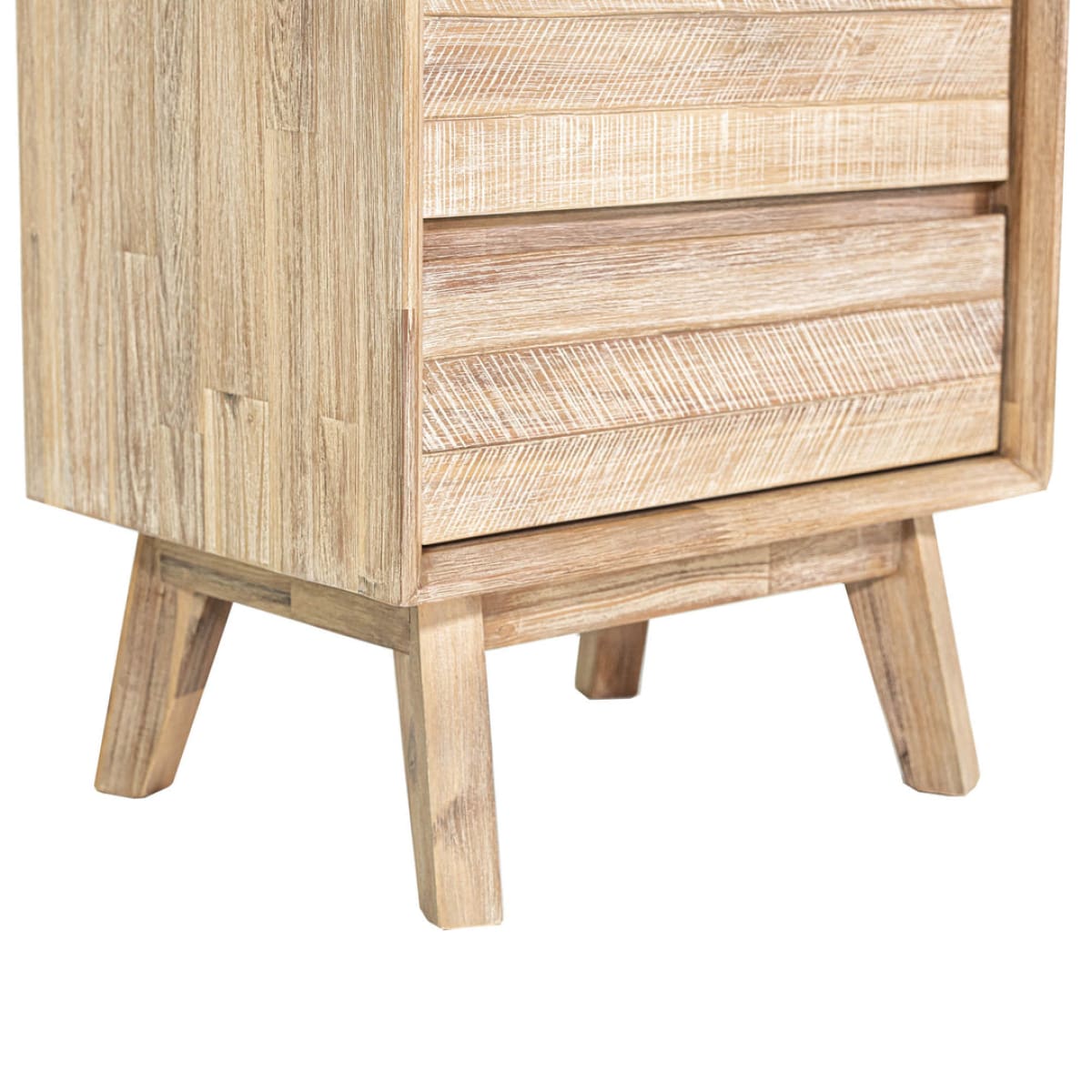 Gia 2 Drawer Nightstand - Light Driftwood - lh-import-nightstands