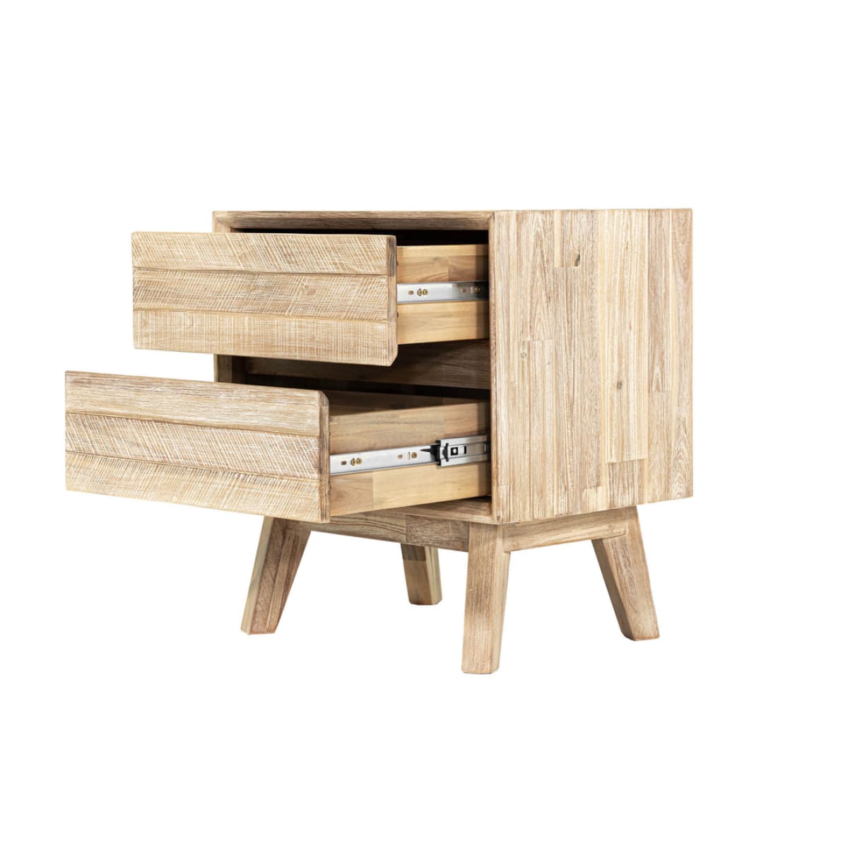 Gia 2 Drawer Nightstand - Light Driftwood - lh-import-nightstands