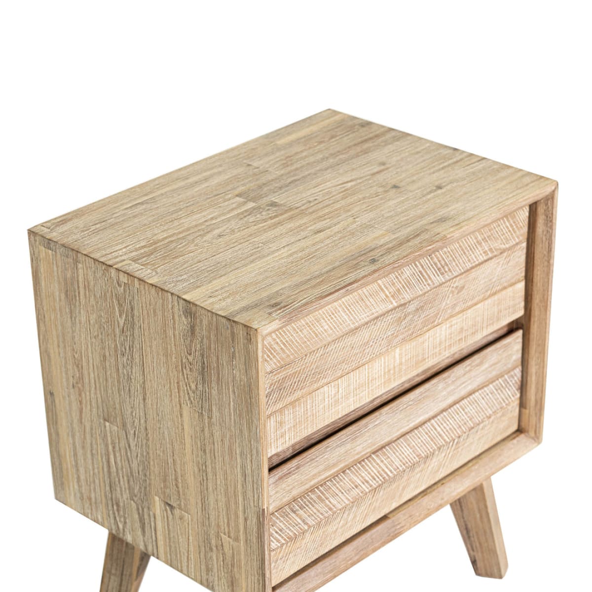 Gia 2 Drawer Nightstand - Light Driftwood - lh-import-nightstands