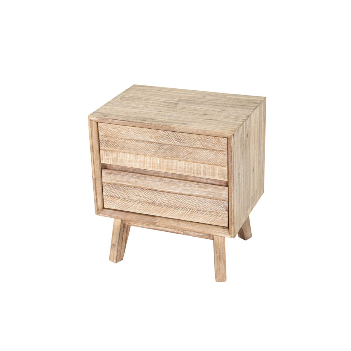 Gia 2 Drawer Nightstand - Light Driftwood - lh-import-nightstands