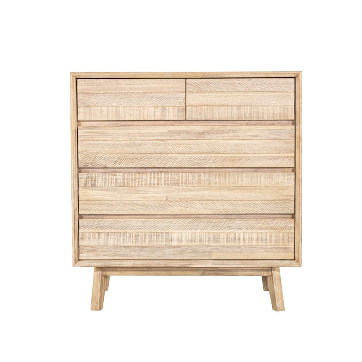 Gia 5 Drawer Chest - Light Driftwood - lh-import-dressers