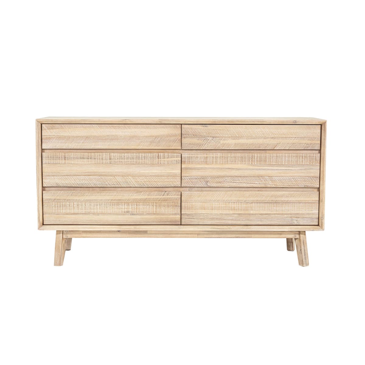 Gia 6 Drawer Dresser - Light Driftwood - lh-import-dressers