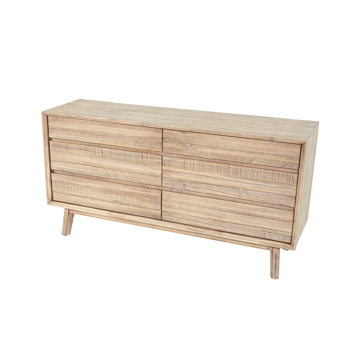 Gia 6 Drawer Dresser - Light Driftwood - lh-import-dressers