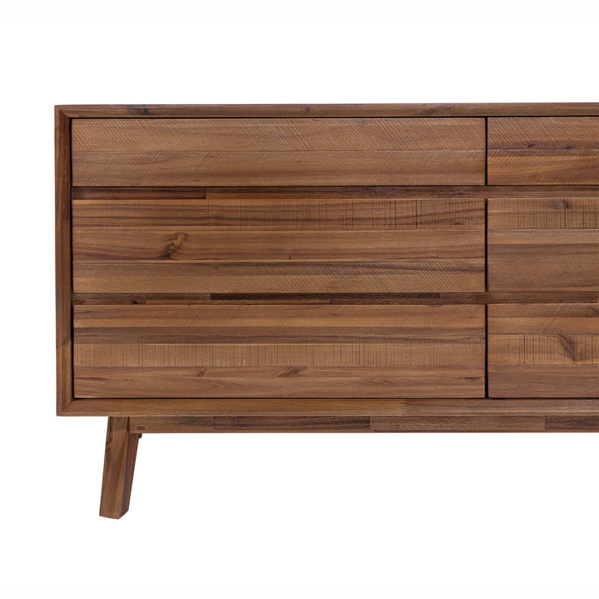 Gia 6 Drawer Dresser - Warm Pecan - lh-import-dressers