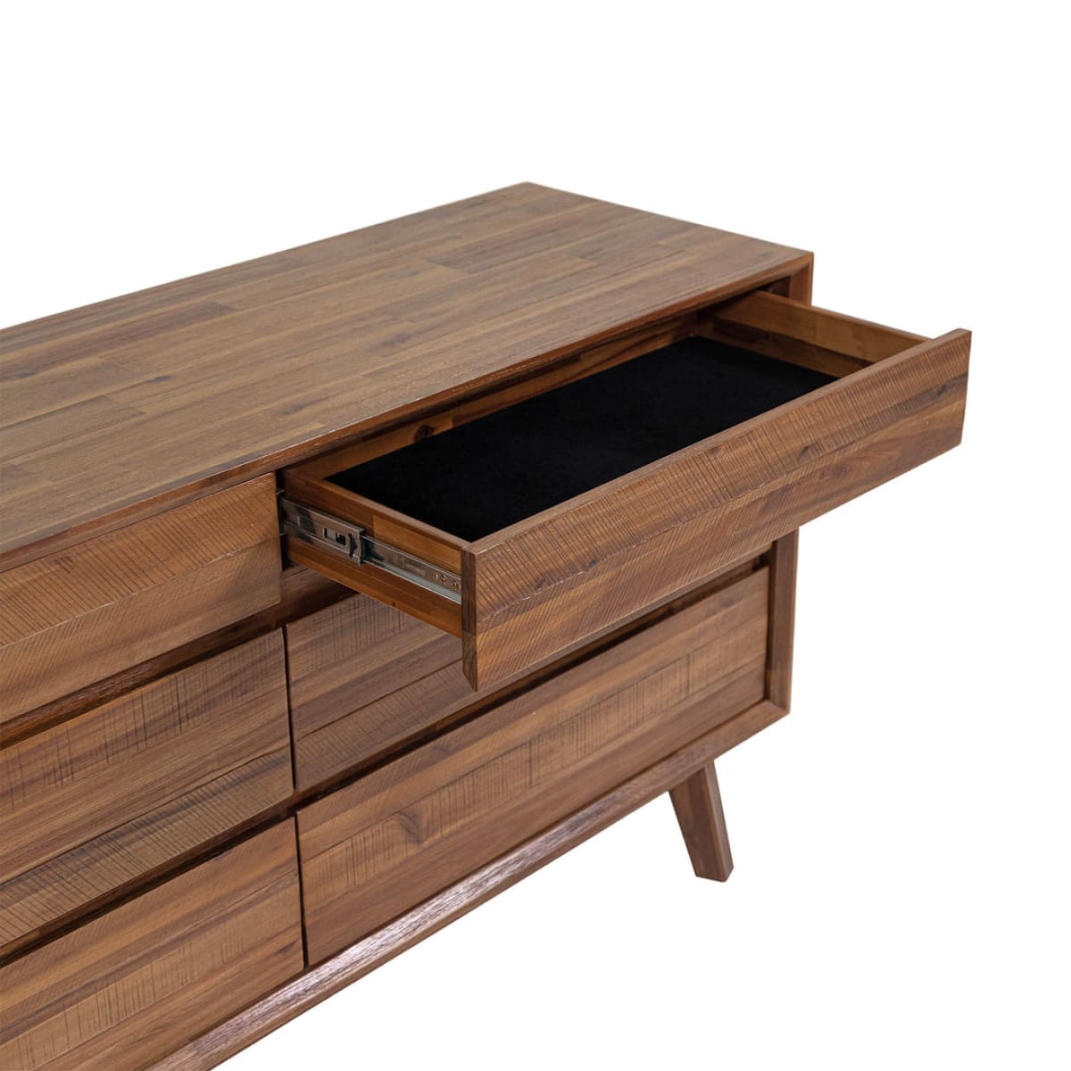 Gia 6 Drawer Dresser - Warm Pecan - lh-import-dressers