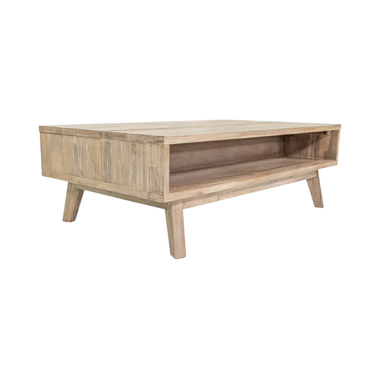 Gia Coffee Table W/ Lift Top - Light Driftwood - lh-import-coffee-tables