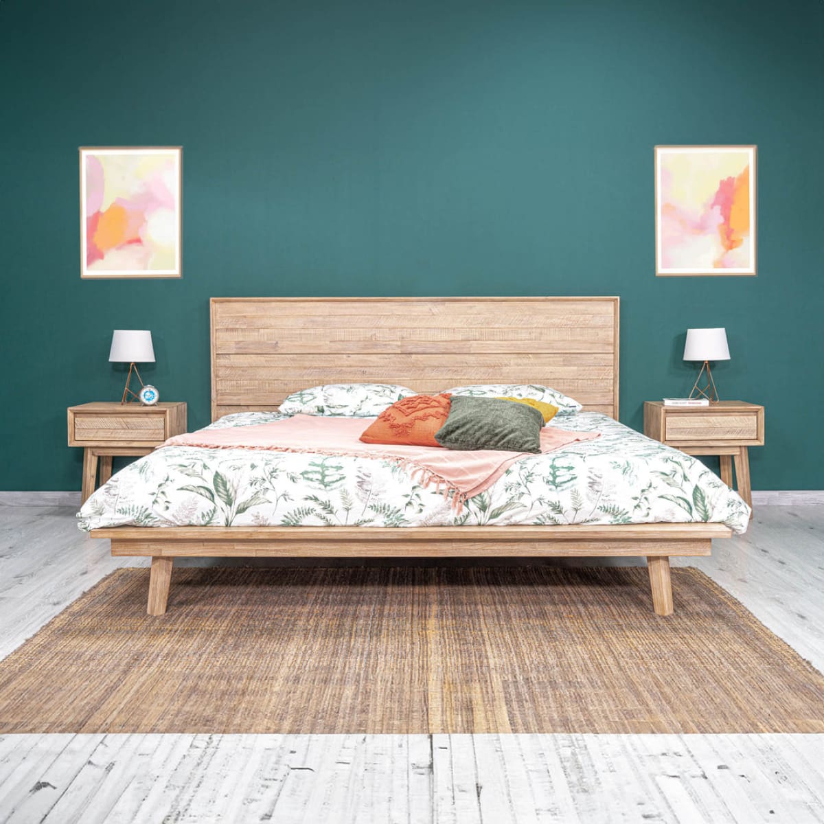 Gia King Bed - Light Driftwood - lh-import-beds