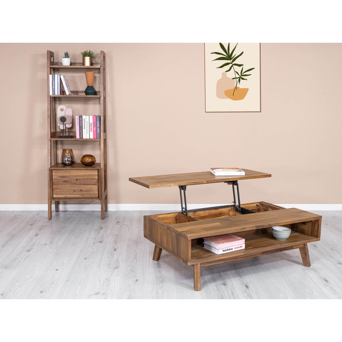 Gia Modular Bookcase - Warm Pecan - lh-import-bookcases