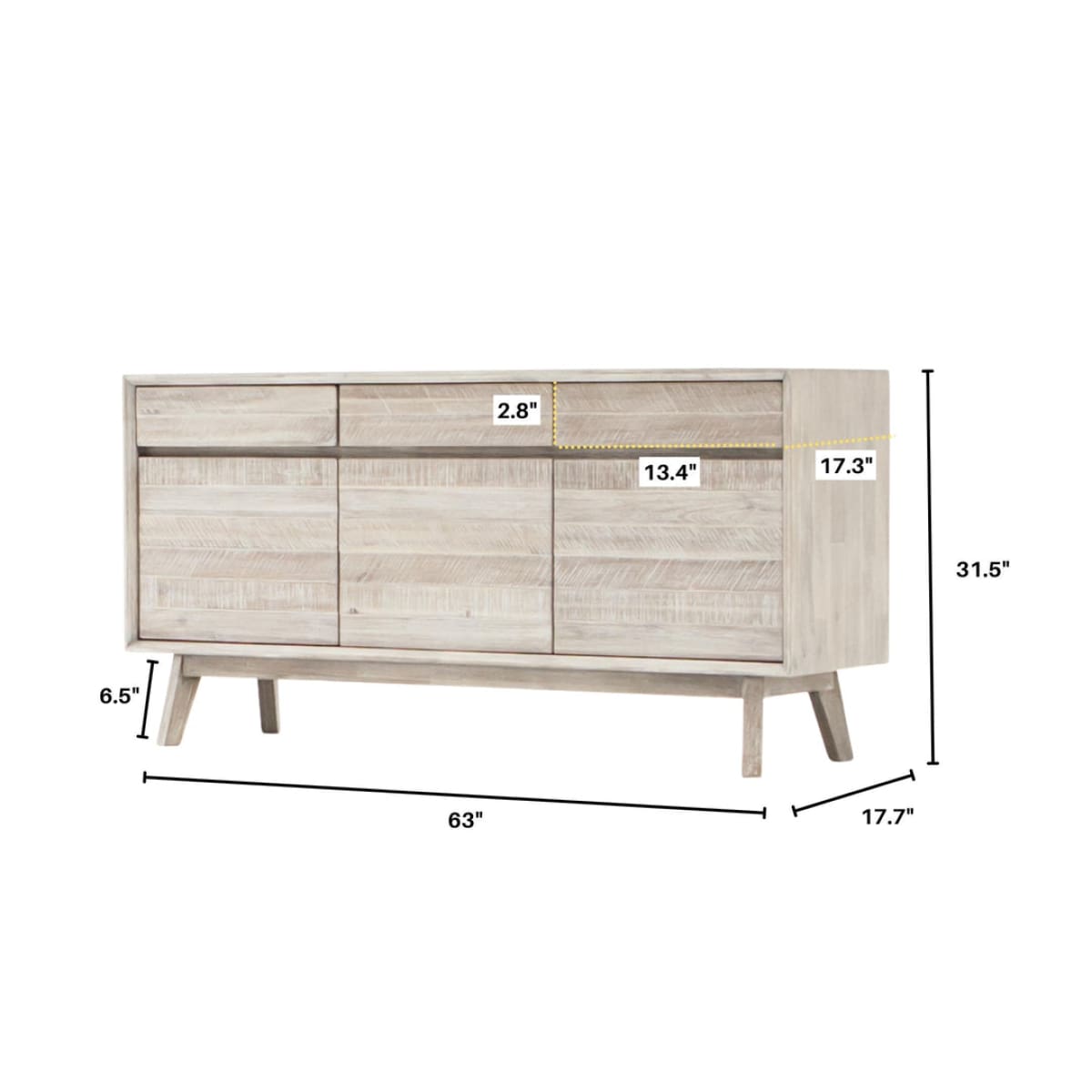 Gia Sideboard - Light Driftwood - lh-import-sideboards-cabinets