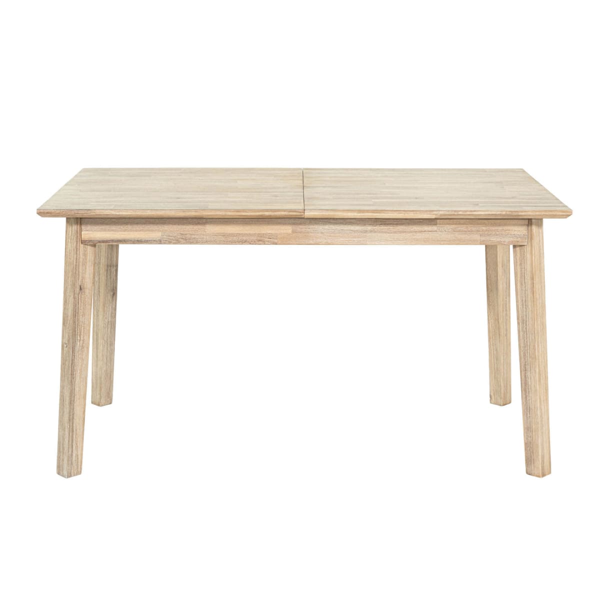 Gia Small Extension Dining Table 55/71” - Light Driftwood - lh-import-dining-tables