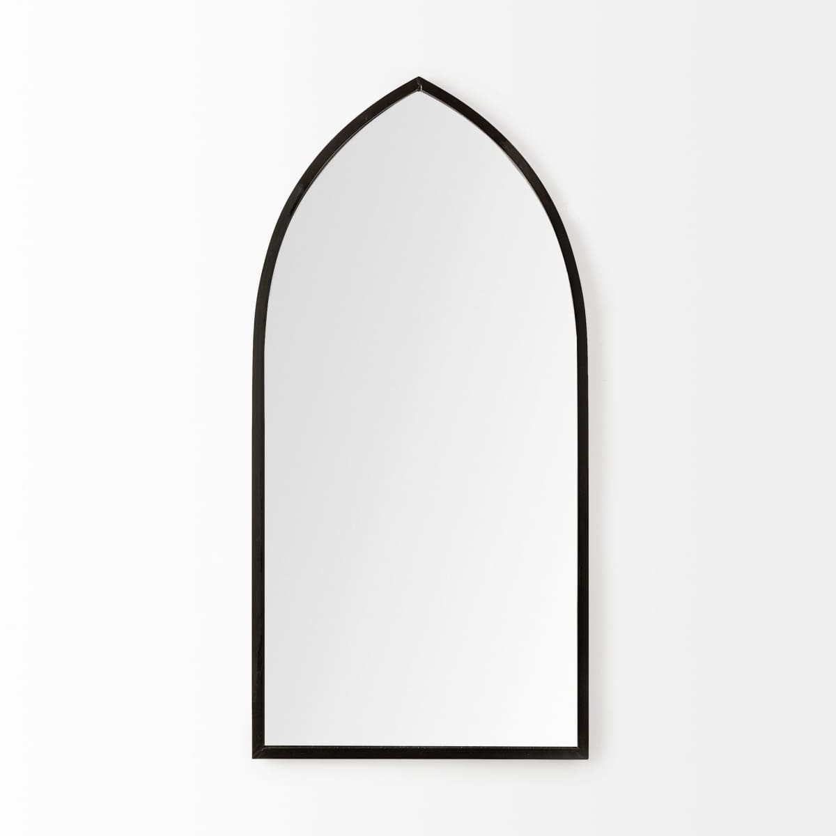 Giovanna Wall Mirror Black Metal | Pointed Arch - wall-mirrors-grouped
