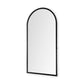 Giovanna Wall Mirror Black Metal | Rounded Arch - wall-mirrors-grouped