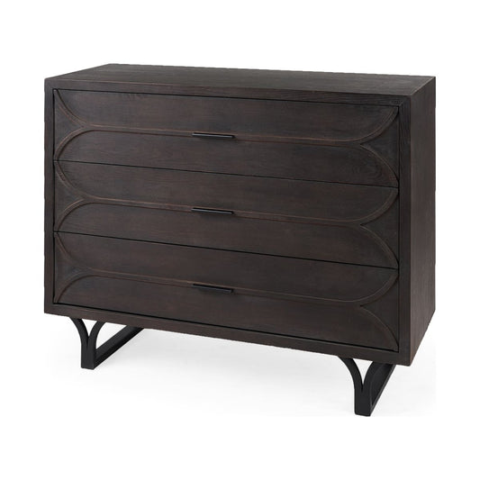 Giselle Accent Cabinet Dark Brown Wood - acc-chest-cabinets