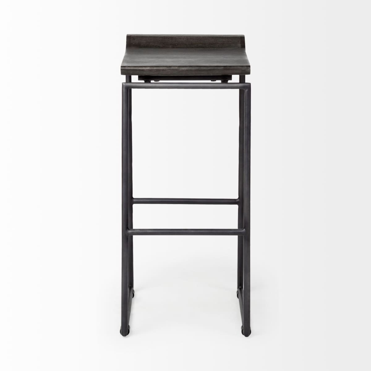 Givens Bar Counter Stool Black Wood | Black Metal | Bar - bar-stools