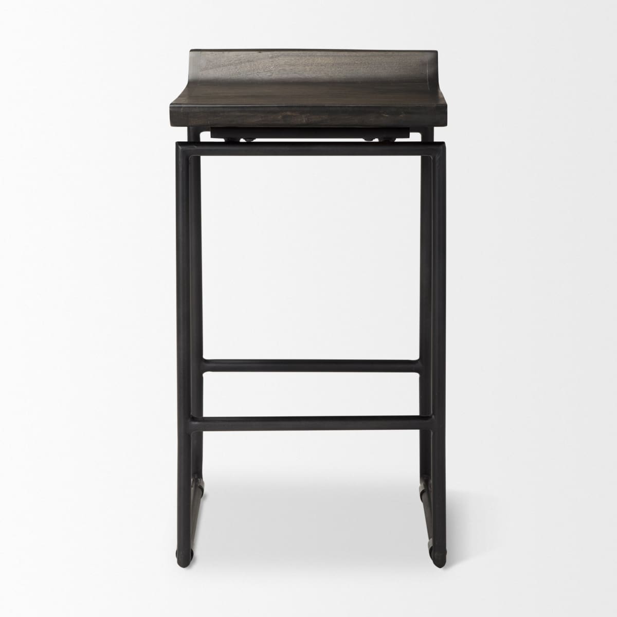 Givens Bar Counter Stool Black Wood | Black Metal | Counter - bar-stools