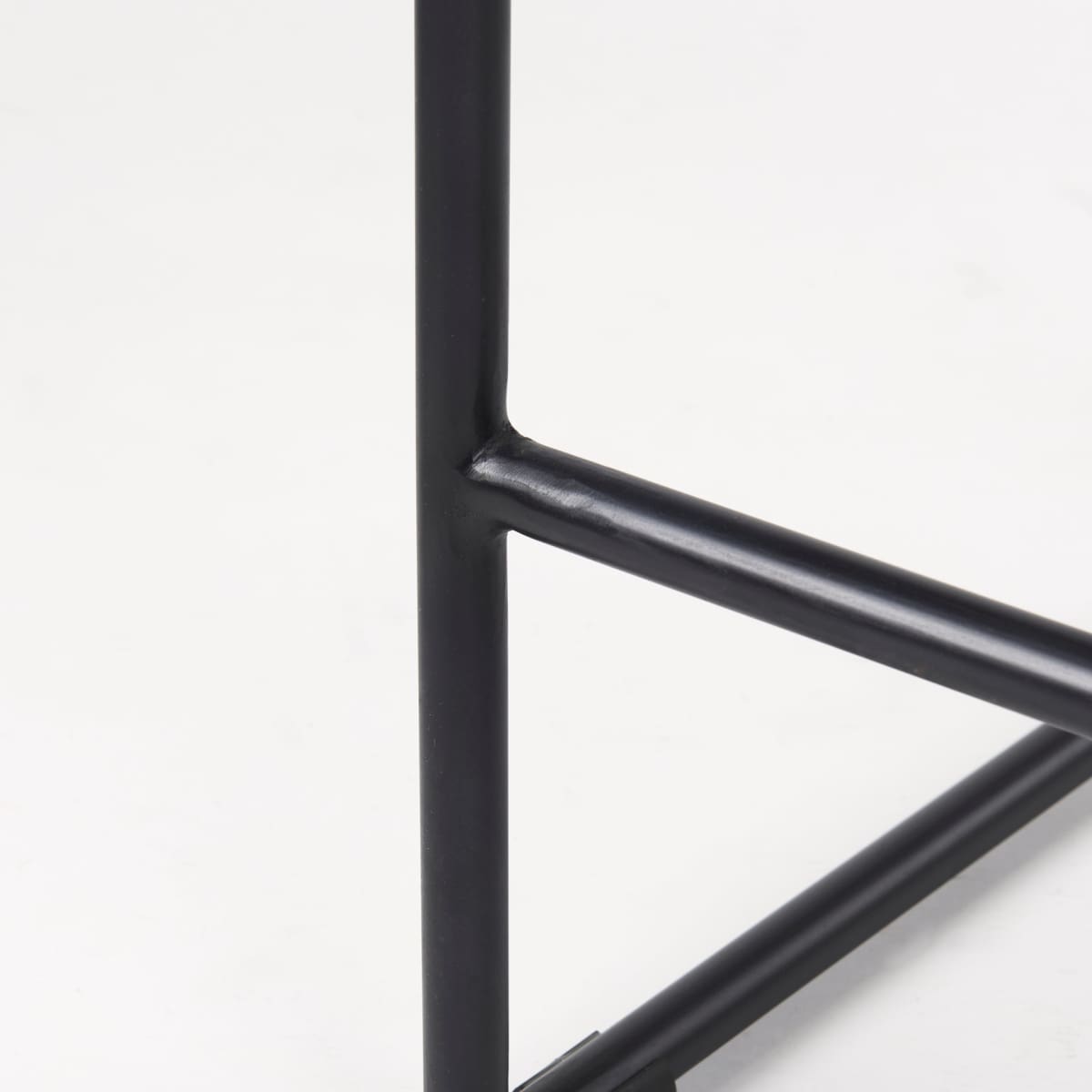 Givens Bar Counter Stool Natural Wood | Black Metal | Counter - bar-stools