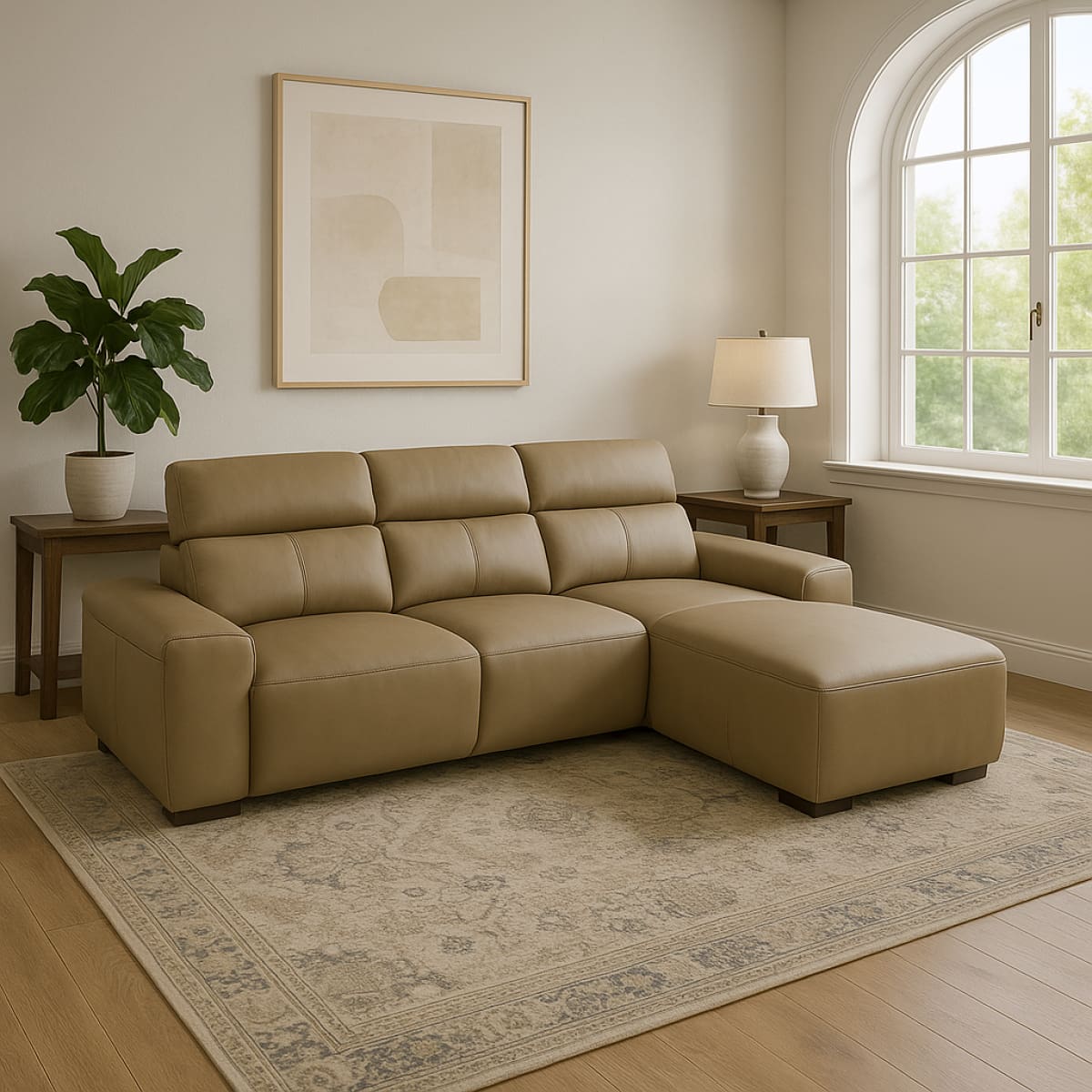 Glory Leather Sectional - Sectional