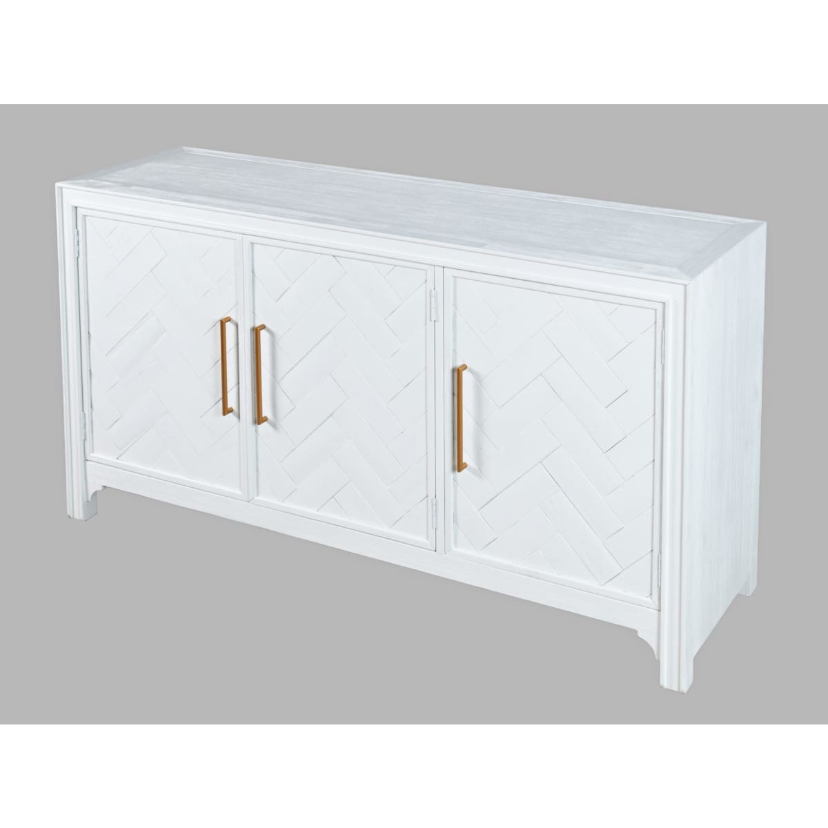 Gramercy 3 Door Accent Cabinet-White - 60X18X32 - accent cabinet