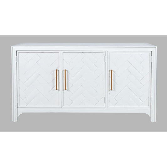 Gramercy 3 Door Accent Cabinet-White - 60X18X32 - accent cabinet