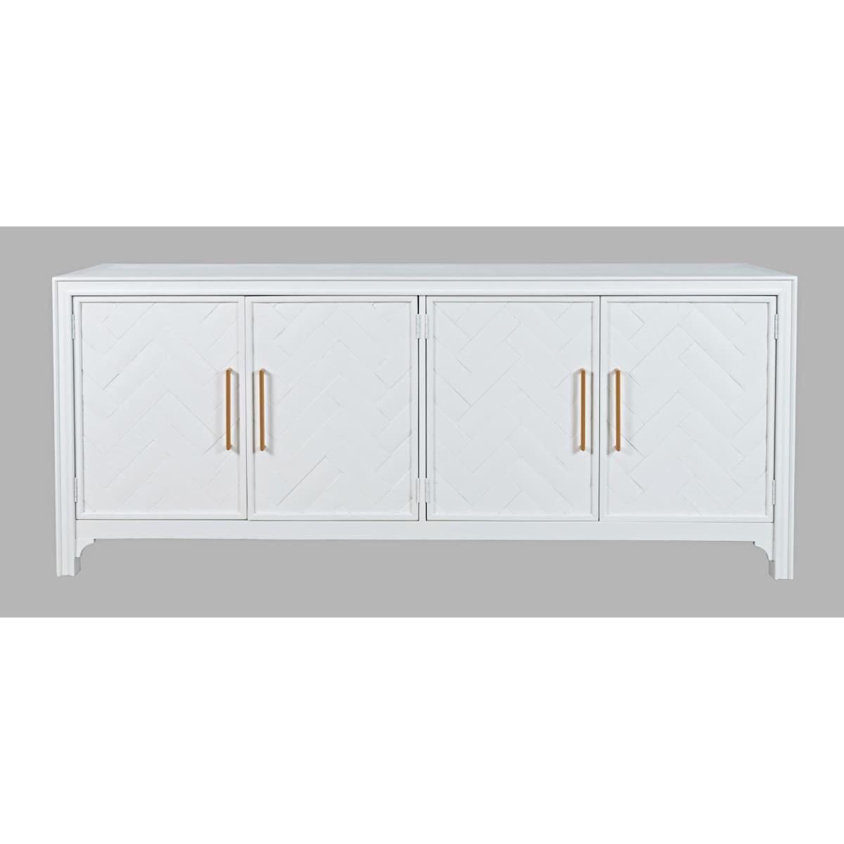 Gramercy 4 Door Accent Cabinet-White - 79X18X32 - accent cabinet