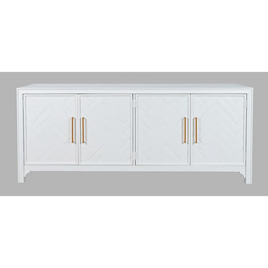 Gramercy 4 Door Accent Cabinet-White - 79X18X32 - accent cabinet