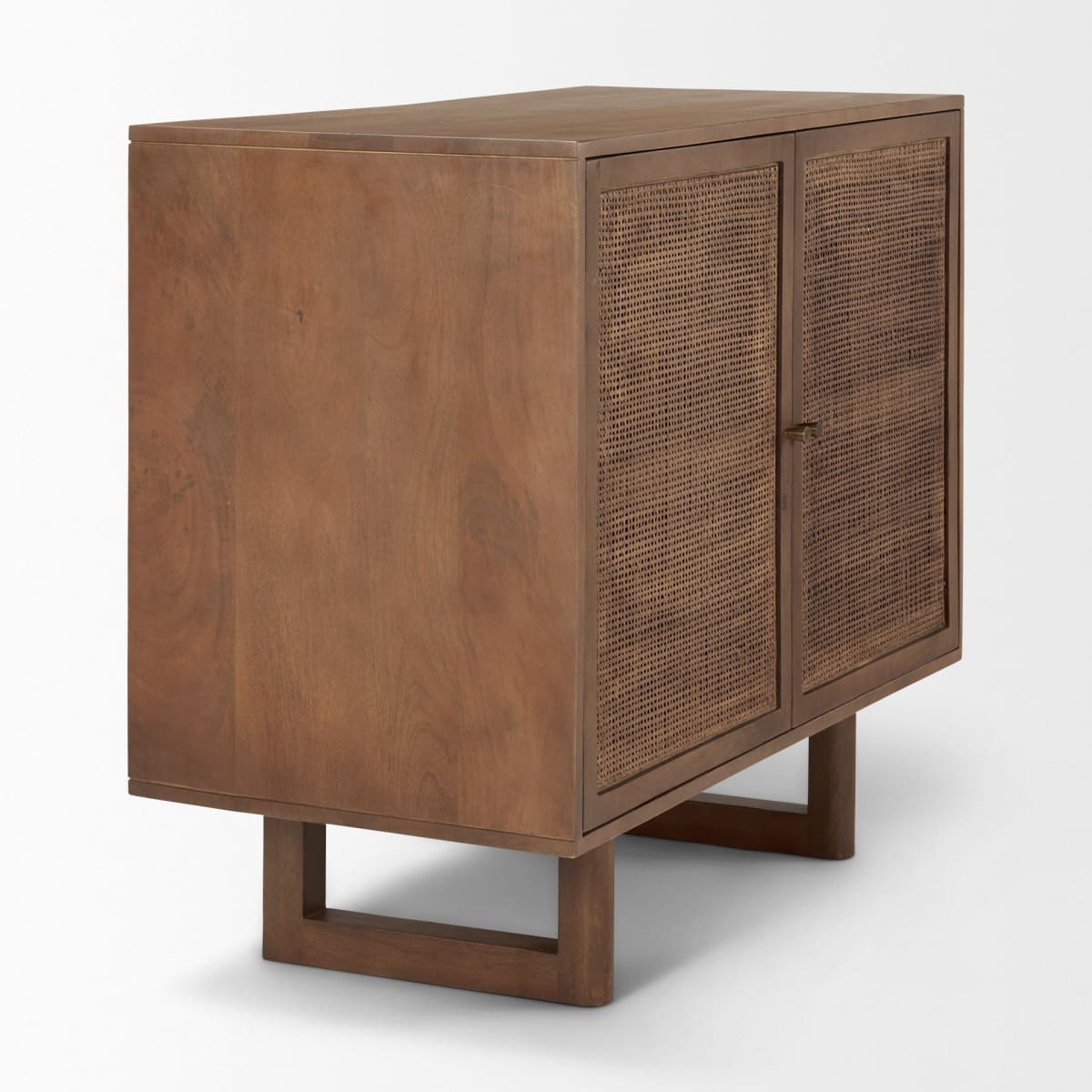 Grier Accent Cabinet Medium Brown Wood | Cane Accent | 2 Door - acc-chest-cabinets