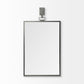 Grimm Wall Mirror Gray Metal | Rectangle - wall-mirrors-grouped