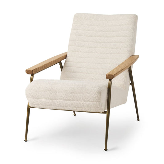 Grosjean Accent Chair Cream Boucle - accent-chairs