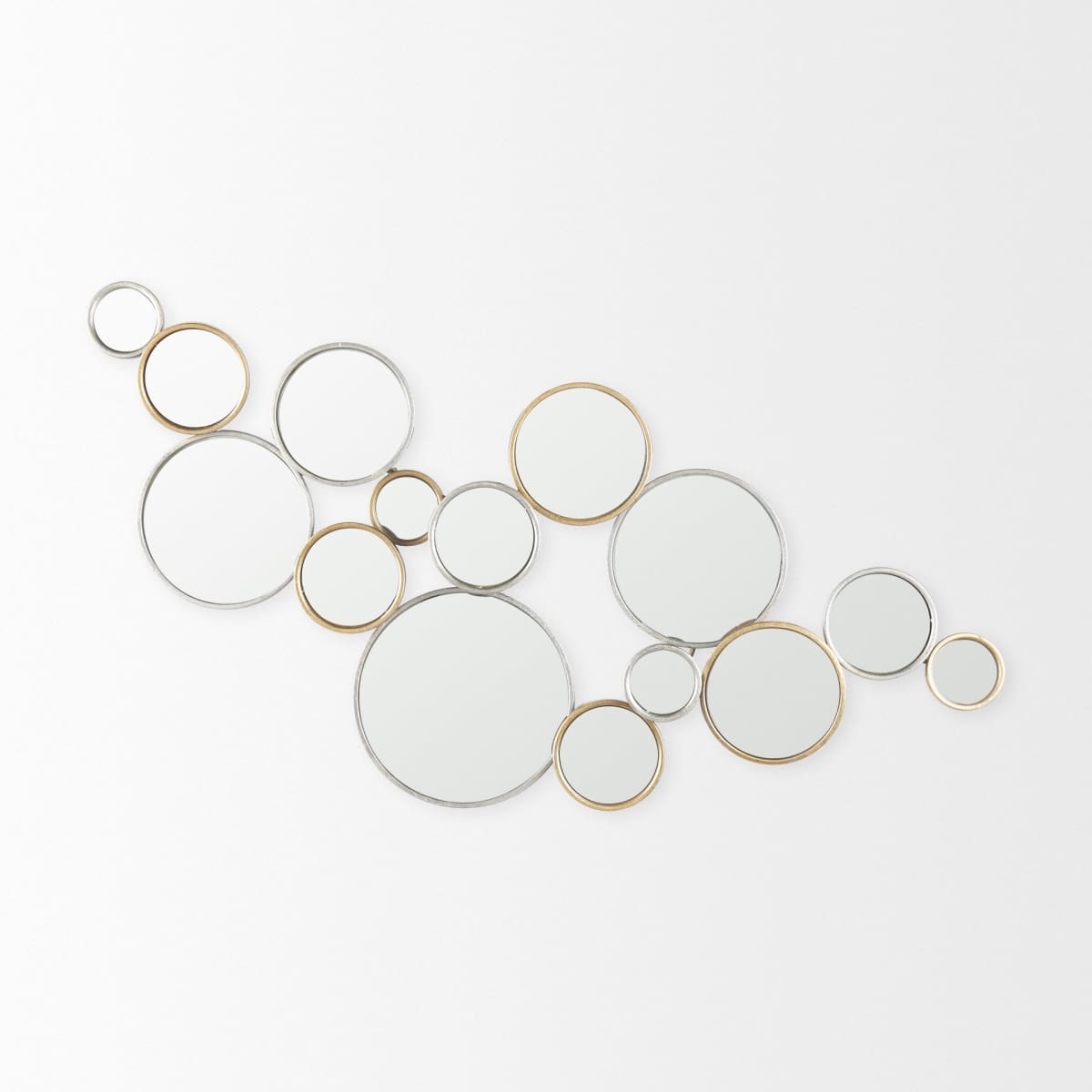 Halenday Wall Mirror Gold Metal - wall-mirrors-grouped