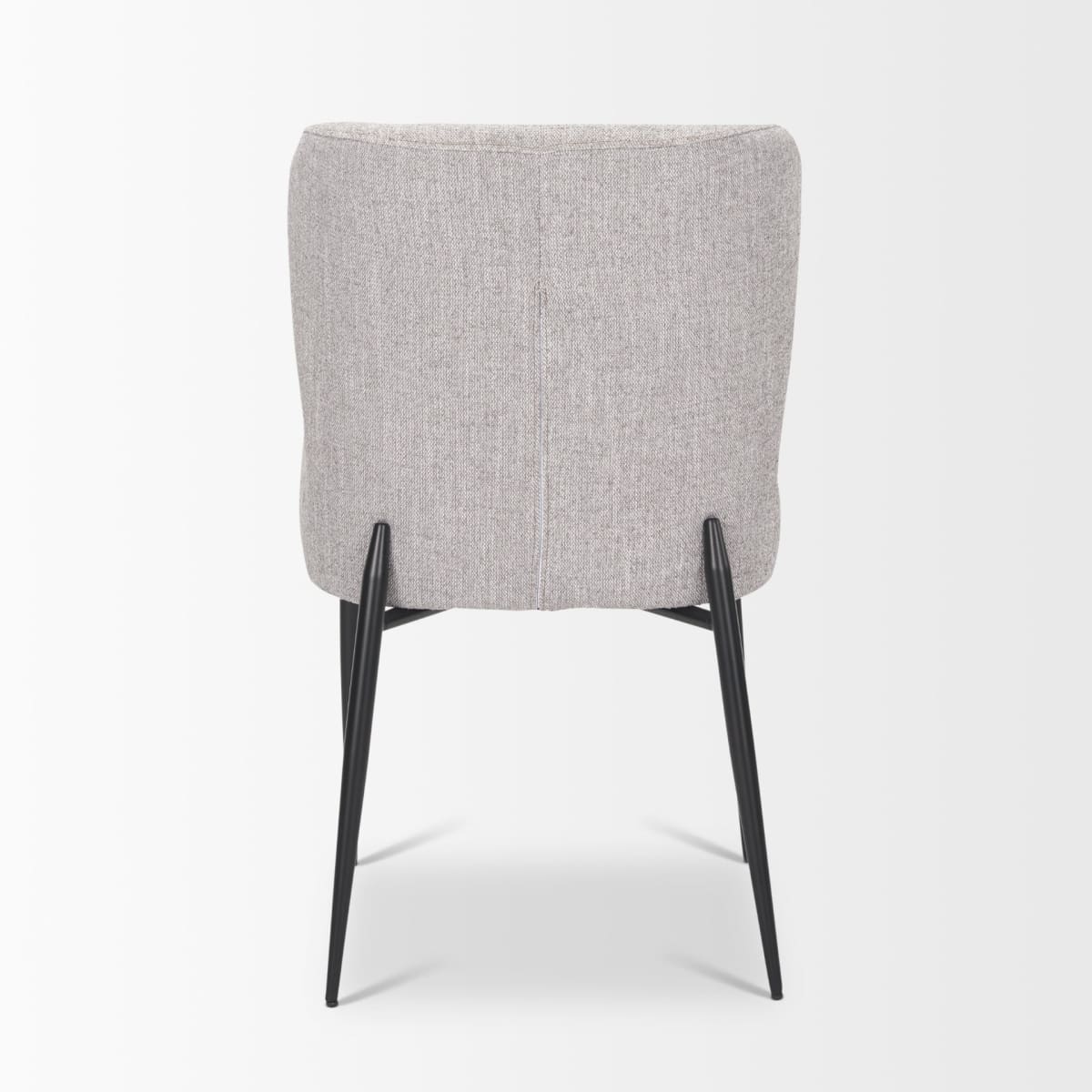 Hartt Dining Chair Gray Fabric | Black Metal - dining-chairs