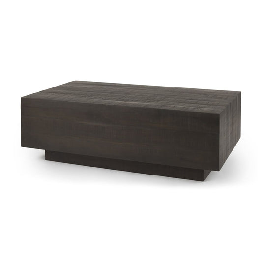 Hayden Coffee Table Dark Brown Wood | Rectangular - coffee-tables