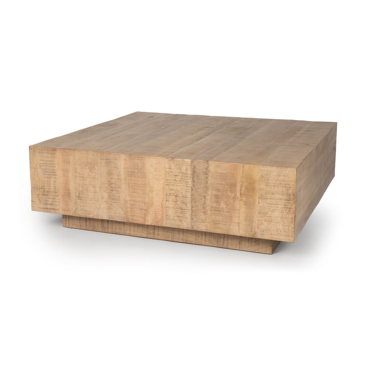 Hayden Coffee Table Light Brown Wood | 42 Square - coffee-tables