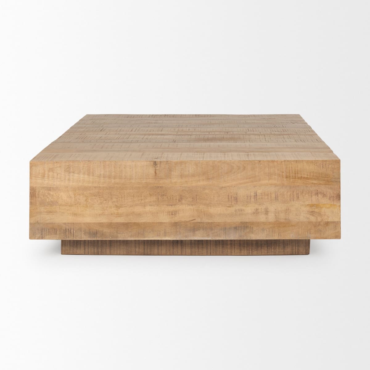 Square coffee table on sale light wood