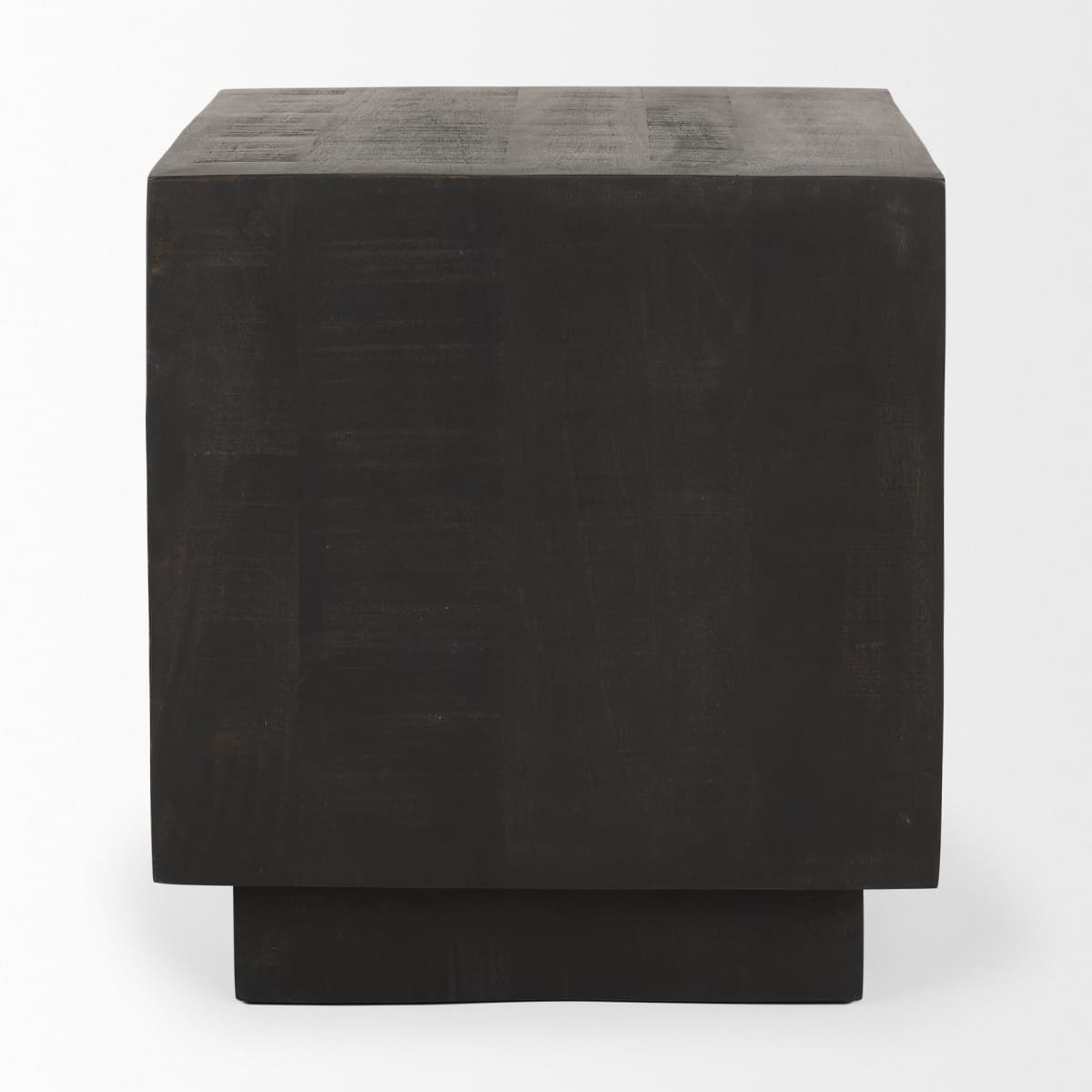 Hayden End Side Table Dark Brown Wood | 11 Square - end-and-side-tables