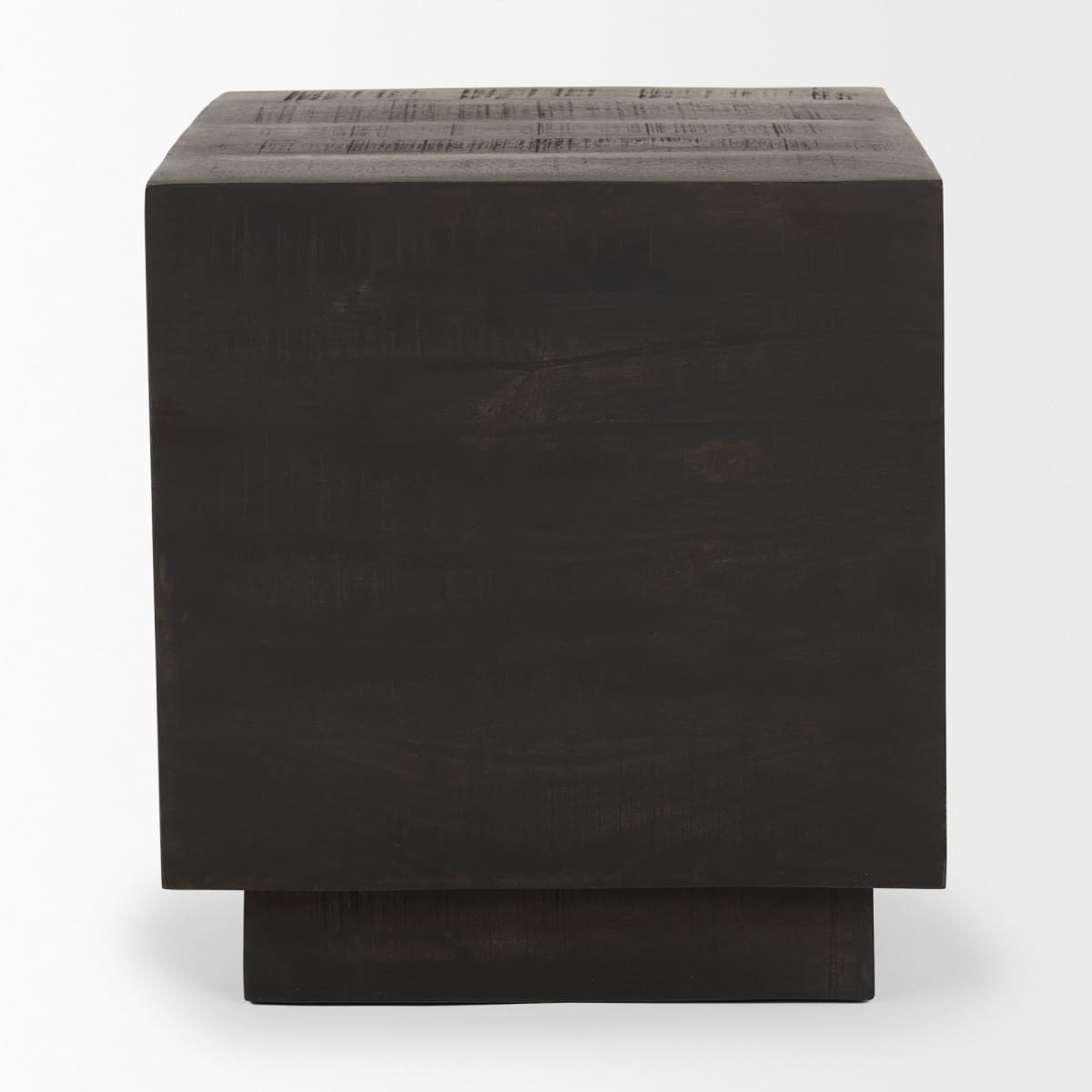 Hayden End Side Table Dark Brown Wood | 11’’ Square - end-and-side-tables