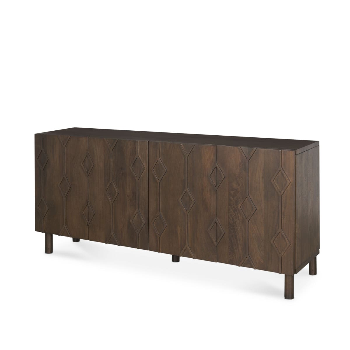 Heera Sideboard Dark Brown - sideboards-and-buffets