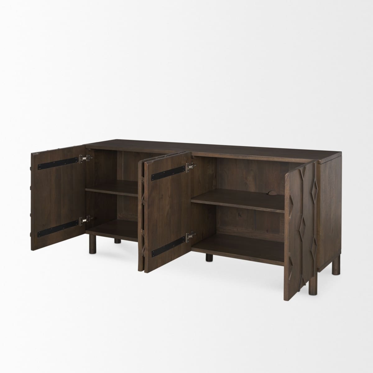 Heera Sideboard Dark Brown - sideboards-and-buffets