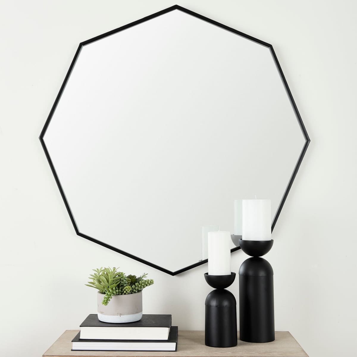 Helix Wall Mirror Black Metal | 37’’ - wall-mirrors-grouped