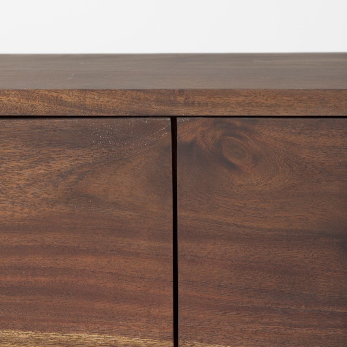 Hemlock Sideboard Brown Wood | Black Resin - sideboards-and-buffets