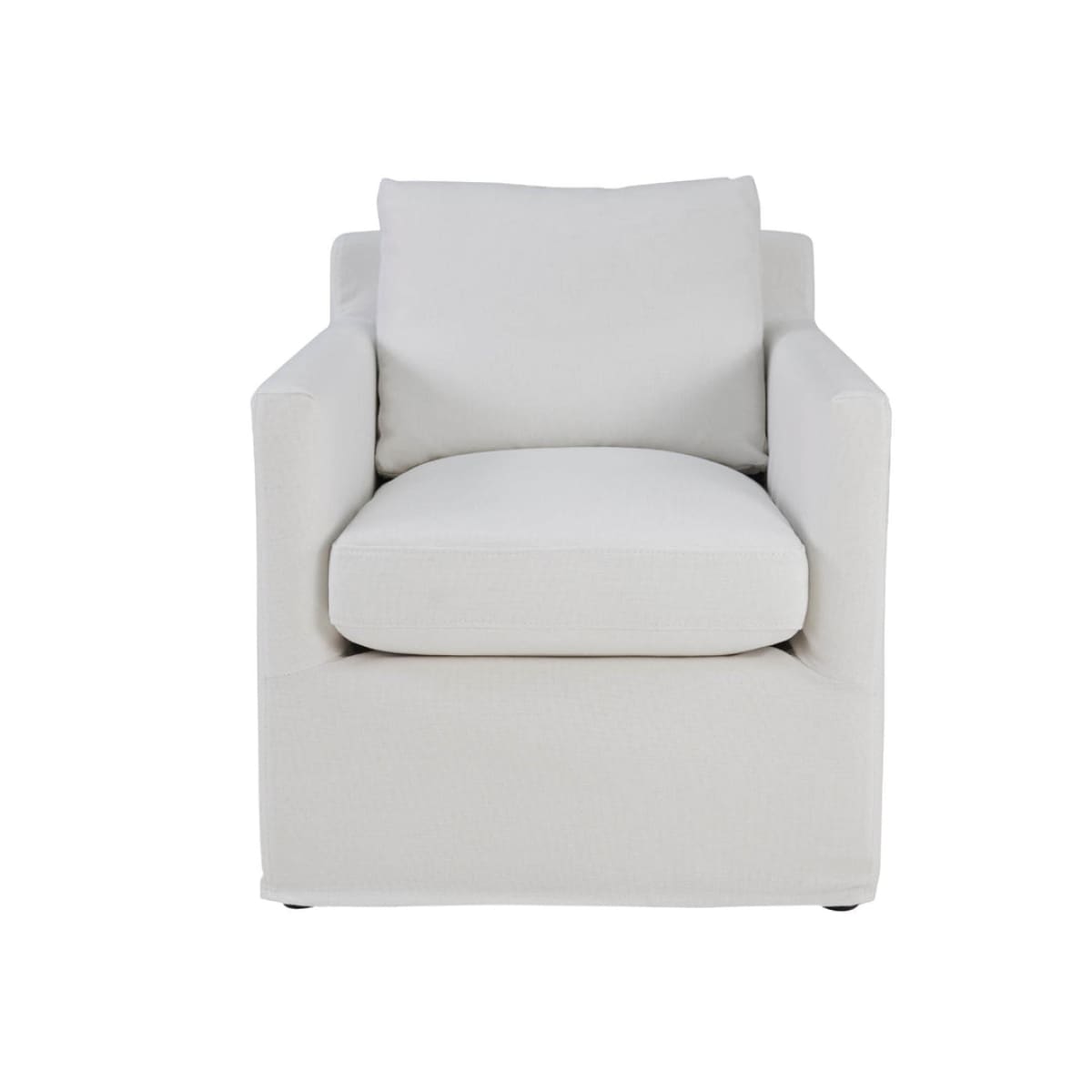 Heston Club Chair - White Linen - lh-import-accent-club-chairs