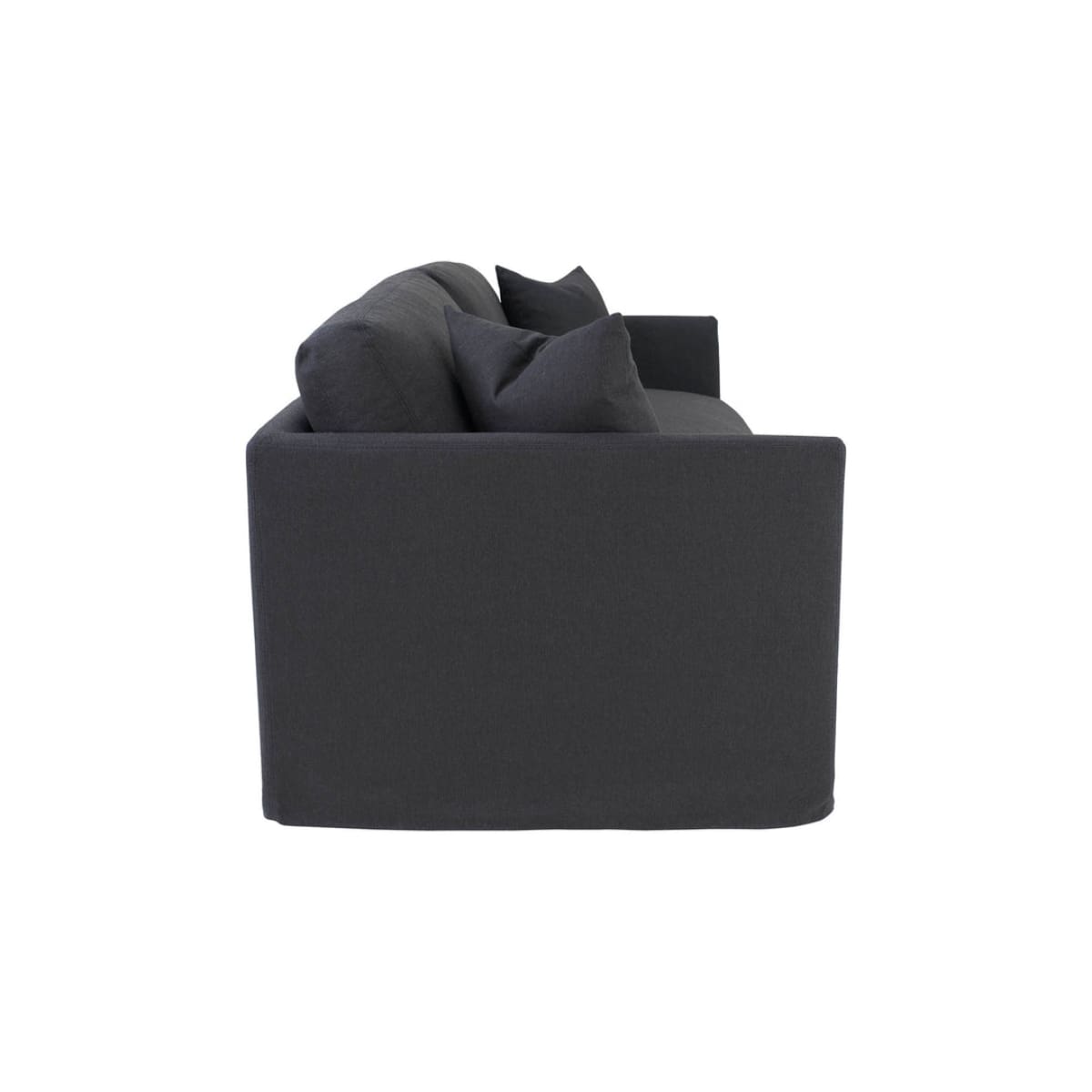 Heston Sofa - Black Fabric - lh-import-sofas