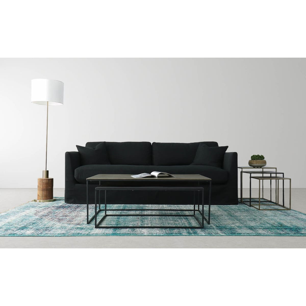 Heston Sofa - Black Raven - lh-import-sofas